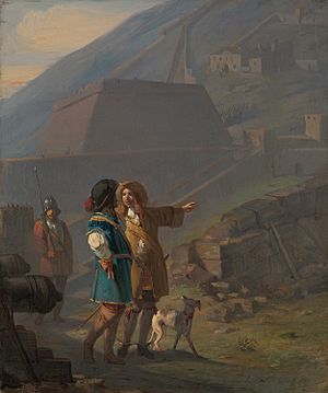 Anno 1692. Menno van Couhoorn leads Vauban around the fortifications of Namur