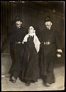 Arrest of a suffragette on Black Friday1910-11-18 (22163159204)