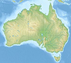 Australia relief map