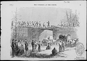 Balt. Civil War - 8th Massachusetts regiment repairing RR bridges from Annapolis to Washington