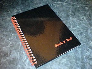 Black n' red notepad