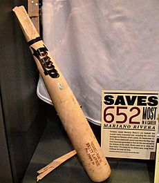 Brett Lawrie bat broken by Mariano Rivera cutter at Baseball Hall of Fame