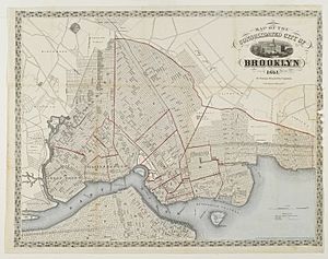 Brooklyn Museum - Map of the Consolidated City of Brooklyn