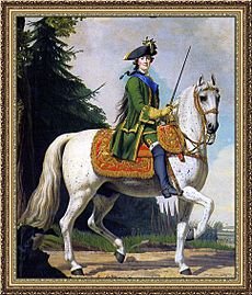 Catherine II of Russia by Vigilius Eriksen - Конный портрет Екатерины Великой. - 1762