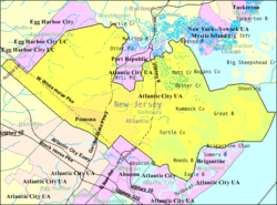 Census Bureau map of Galloway Township, New Jersey