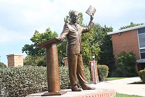 Dr Jerome H Holland statue