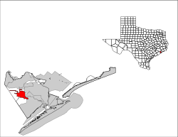 Location of Santa Fe, Texas