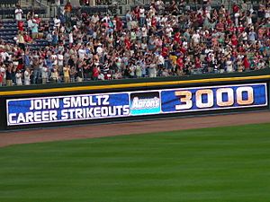 John Smoltz 3000 strikeouts