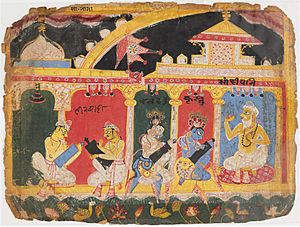 Krishna and Balarama Studying with the Brahman Sandipani (1525-1550 CE)