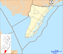 Dias Creek, New Jersey is located in Cape May County, New Jersey