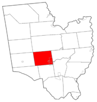 Map highlighting Milton's location within Saratoga County.