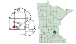 Location of Moundwithin Hennepin County, Minnesota