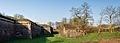 Neuf-Brisach southeastern moats and fortifications panoramic