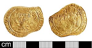 Post-Medieval coin, half sovereign of Henry VIII (FindID 585858)