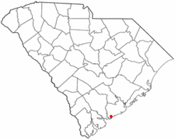 Location of Rockville in South Carolina