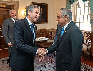Secretary Blinken Meets with Belizean Prime Minister John Briceño (52384936507)