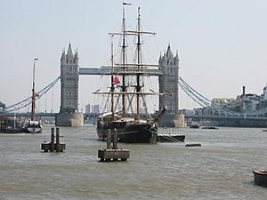 Slave ship tower bridge 2007
