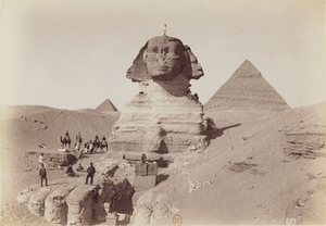 Sphinx-and-the-Pyramids-of-Ghiza-by-Facchinelli,-BNF-Gallica