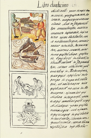 The Florentine Codex- Moctezuma's Death and Cremation 