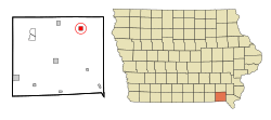 Location of Stockport, Iowa