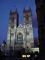 Westminster Abbey by night