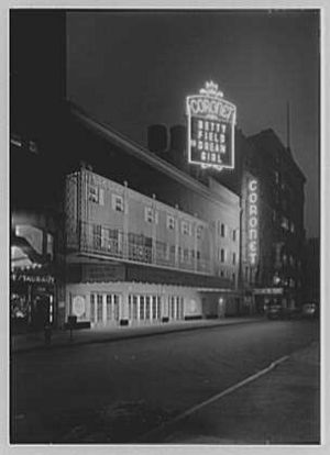 Coronet Theatre, W. 49th St., New York City. LOC gsc.5a12459