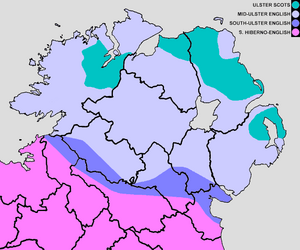 English dialects in Ulster contrast