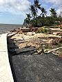 Grove Isle Sea Wall destruction from Hurricane Irma