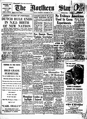 Indonesian independence 27 december 1949 Dutch East Indies Independent Newspaper