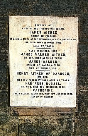 James Aitken, Falkirk Writer Died 1818