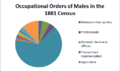 Occupations of males in 1881