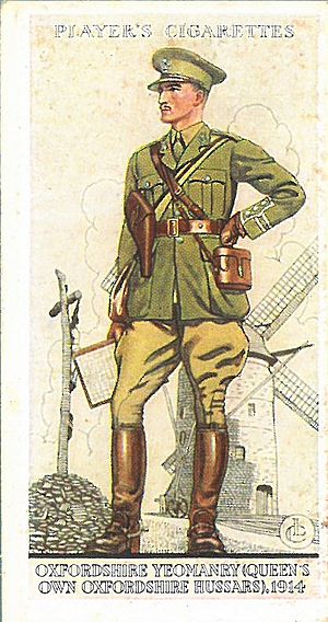 Oxfordshire Hussars Cigarette Card