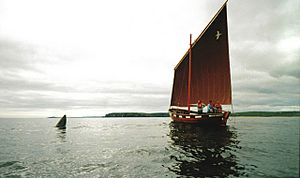 Traditional Sailing Boat and Whale - geograph.org.uk - 624101