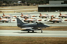 US Navy TA-4 at RAAF Base Pearce in 1982