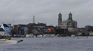 The River Shannon and the Church of Saints Peter and Paul