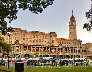Central railway station, Sydney at sunset