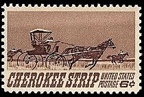 Cherokee strip 1968 U.S. stamp.1