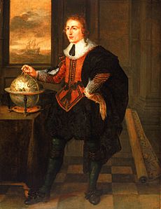 Hendrick van der Borcht, Navigator with Globe and Dividers