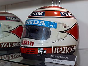 Nelson Piquet 1987 helmet Honda Collection Hall