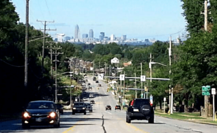 Parma, OH - Cleveland Skyline from State Rd