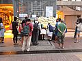 People signed the condolence book at Lamma Island pier in Central