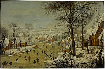 Pieter Brueghel the Younger - Winter landscape with a bird trap - Google Art Project