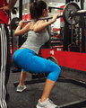 101 Armenian Woman Exercising Shoulder Back Press