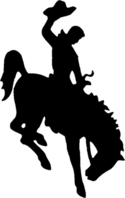 Bucking Horse and Rider logo