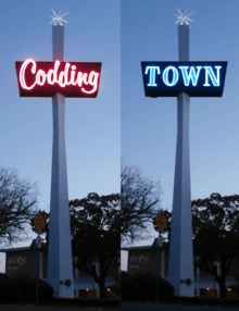 Coddingtown sign