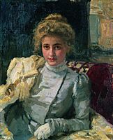 Ilya Repin. The blonde woman (portrait of Tevashova)