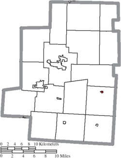 Location of Chesterville in Morrow County