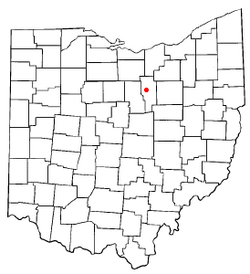 Location of Ashland, Ohio