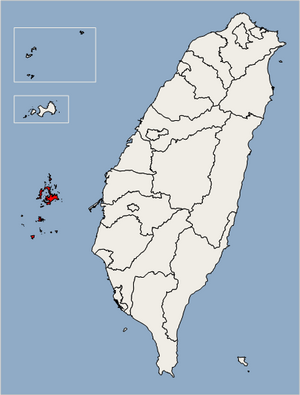 Penghu County Location Map