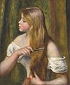 Renoir - Jeune fille se peignant (La Toilette), 1894